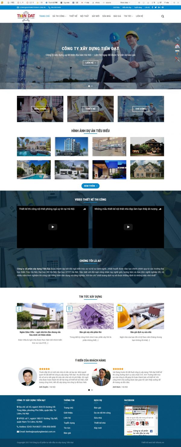 Thiết kế web bất động sản mẫu 3