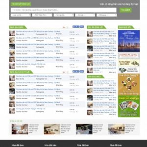 Thiết kế web bất động sản mẫu 6