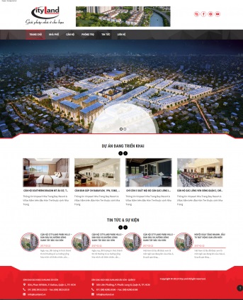 Thiết kế web bất động sản mẫu 9