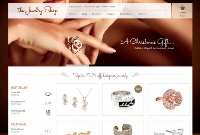 thiết kế web trang sức vàng bạc đá quý online sang trọng chuẩn seo
