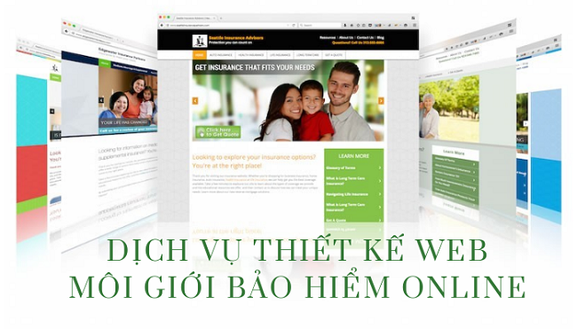 thiết kế web môi giới bảo hiểm online chuyên nghiệp chuẩn seo