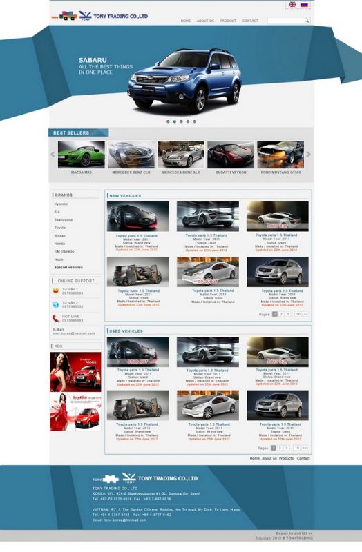 thiết kế web bán ô tô giá rẻ chuyên nghiệp chuẩn Seo